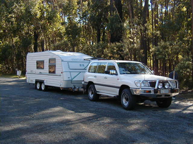 Caravan & 4WD used for our first two trips