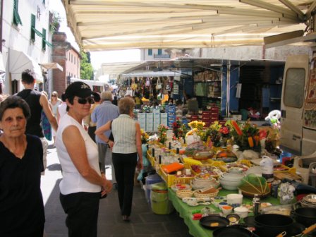 The weekly shop at the local market in Citta de Castello