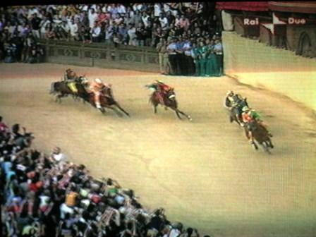 World famous Siena Palio horse race