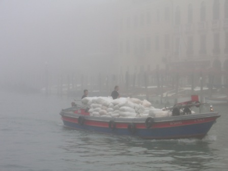 The Grand Canal in fog