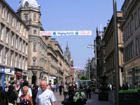 Glasgow main shopping street