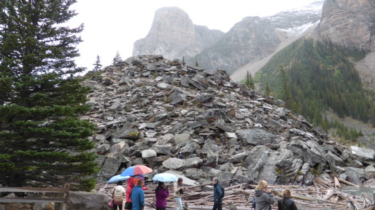 The Rock Pile at Lake Moraine. A natural feature.