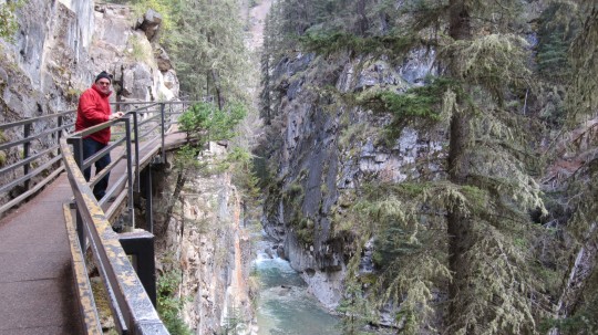 Cantilever walkway leading to the Johnston Falls